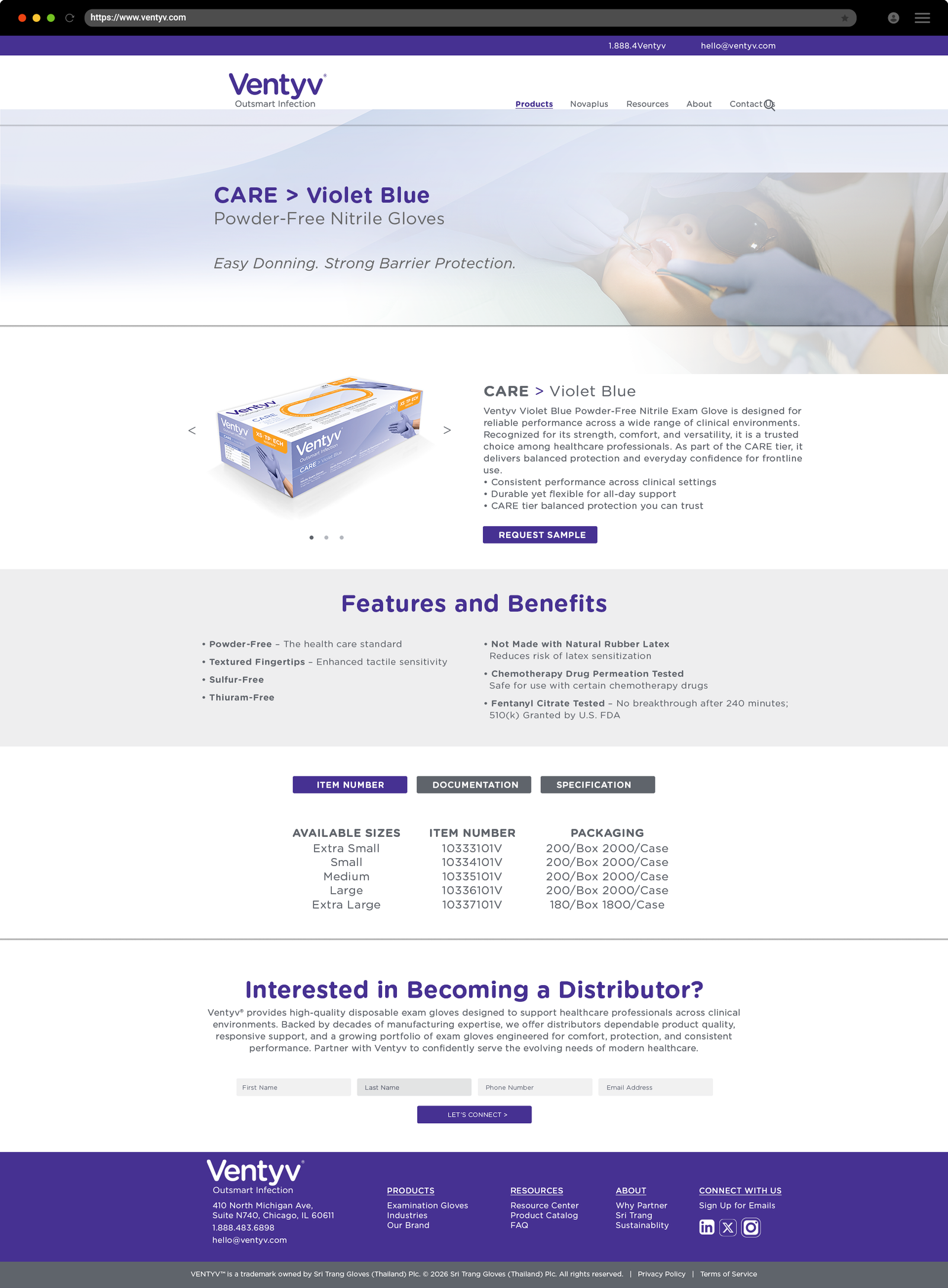 Ventyv product page